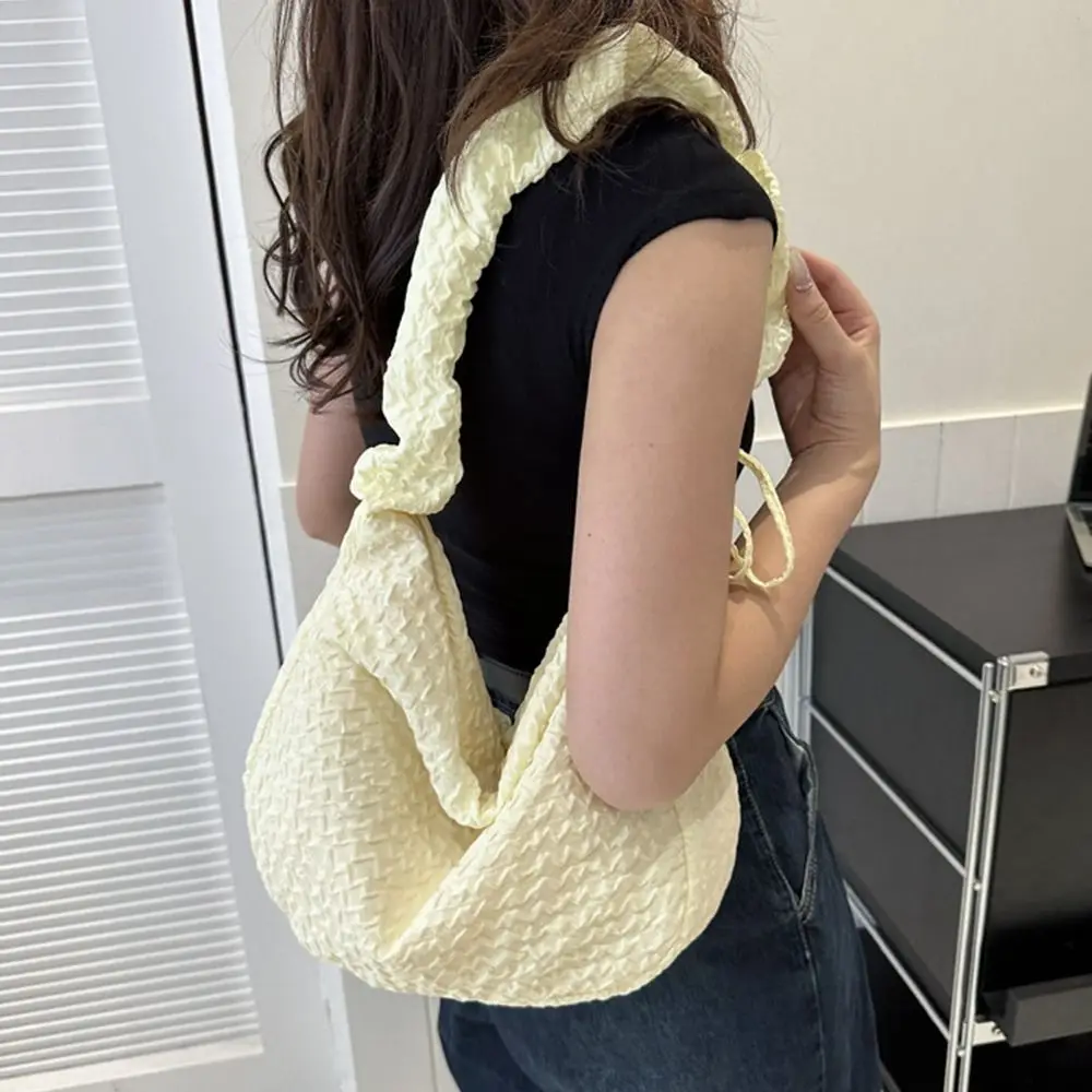 Sacs plissés de grande capacité pour femmes et filles, sacs sous les bras, sacs fourre-tout matelassés, moteurs, Cloud Initied Fashion