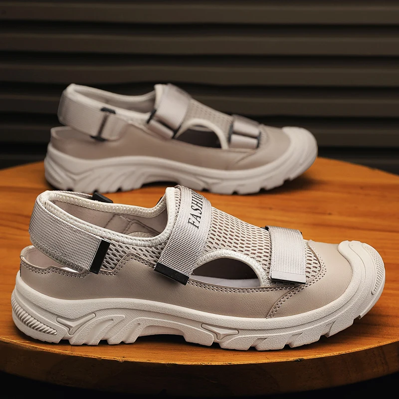 

Summer Simple and Comfortable Men's Sandals Fashion All-match Breathable Beach Shoes Outdoor Non-slip Walking Male Casual Shoes