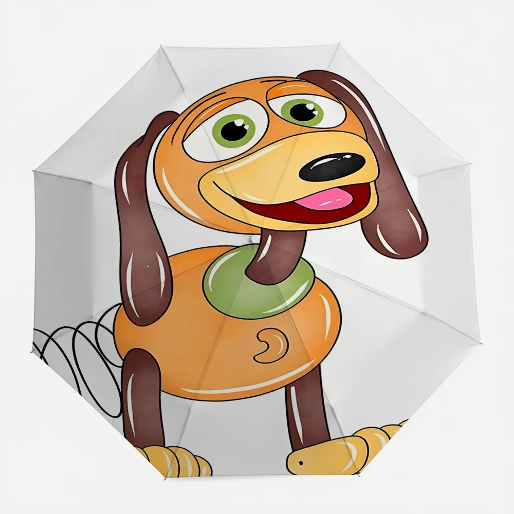 

Disney Toy Story Slinky Dog Character Print Automatic Folding Umbrella, Windproof Waterproof Travel Umbrella for Kids Adults, Po