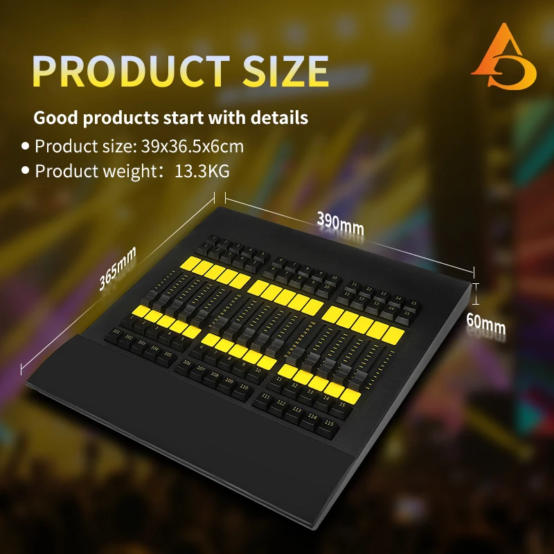 DMX MA2  console computer controller wing command wing stage lighting computer console including flight case