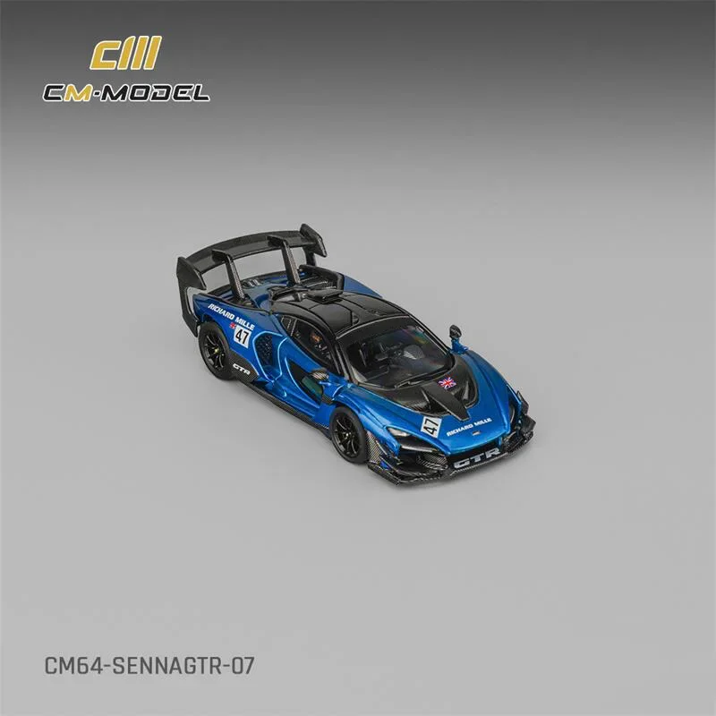 

CM Model 1:64 SennaGTR Metallic Blue 47# Die-Cast Car Models