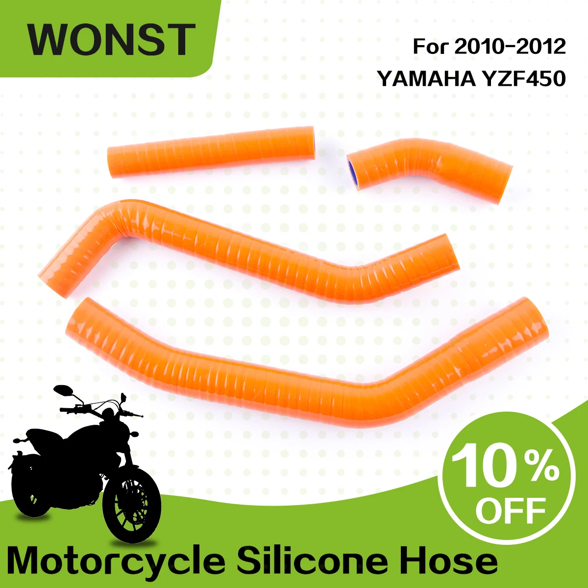 

For 2010 2011 2012 YAMAHA YZF450 YZF 450 Motorcycle Silicone Radiator Coolant Hose Pipe Kit