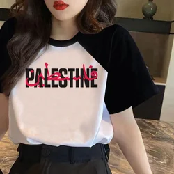 Palestine tshirt women Japanese t-shirts female designer clothing