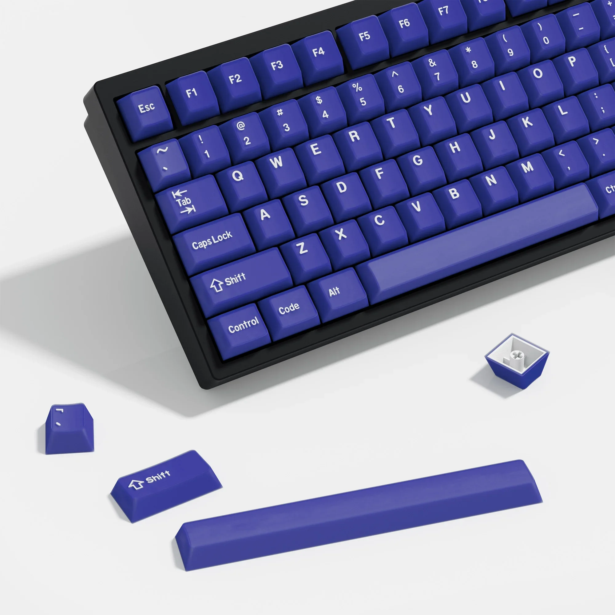 KBDiy 174 Keys Klein Blue Keycap for Mechanical Keyboard PBT Cherry Profile Keycaps Double Shot for raven68 mad 60he ak820 pro