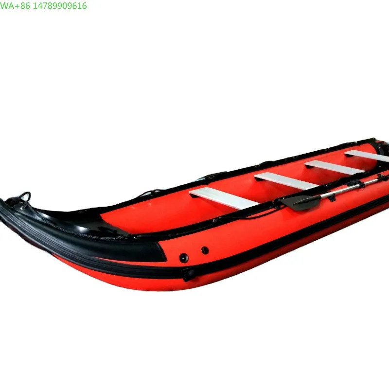 13-Year Go GTK548 18ft PVC/HYPALON Premium Inflatable Fishing Kayak Boat for Drifting 6 Persons Lakes & Rivers