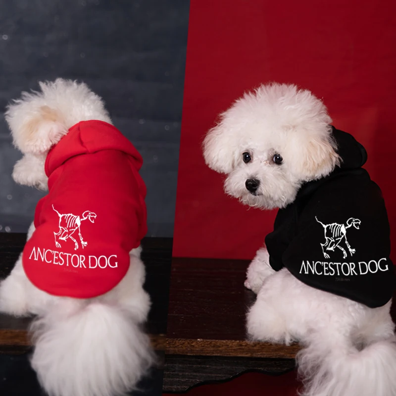 Fashion Design Dog Hoodies Winter Fleece Warming Pet Dog Clothes For Dogs Coats Yorkshire Terrier Pullovers Puppy Clothing Cats