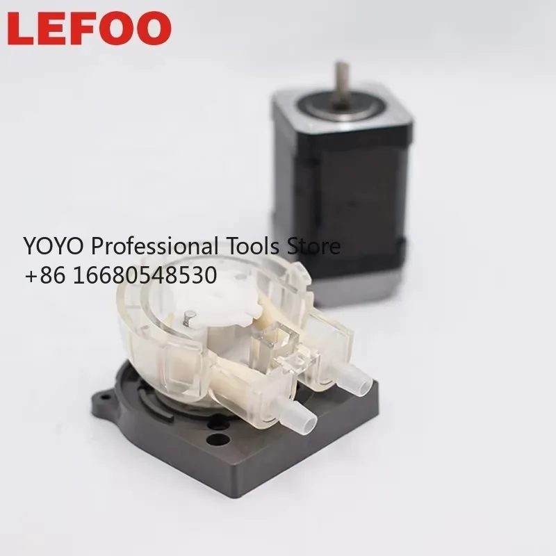Hal LEFOO 420ml/min Stepper Motor Detergent Dosing Peristaltic Pump Food Beverage Sauce Pump Small Filling Peristaltic Pump
