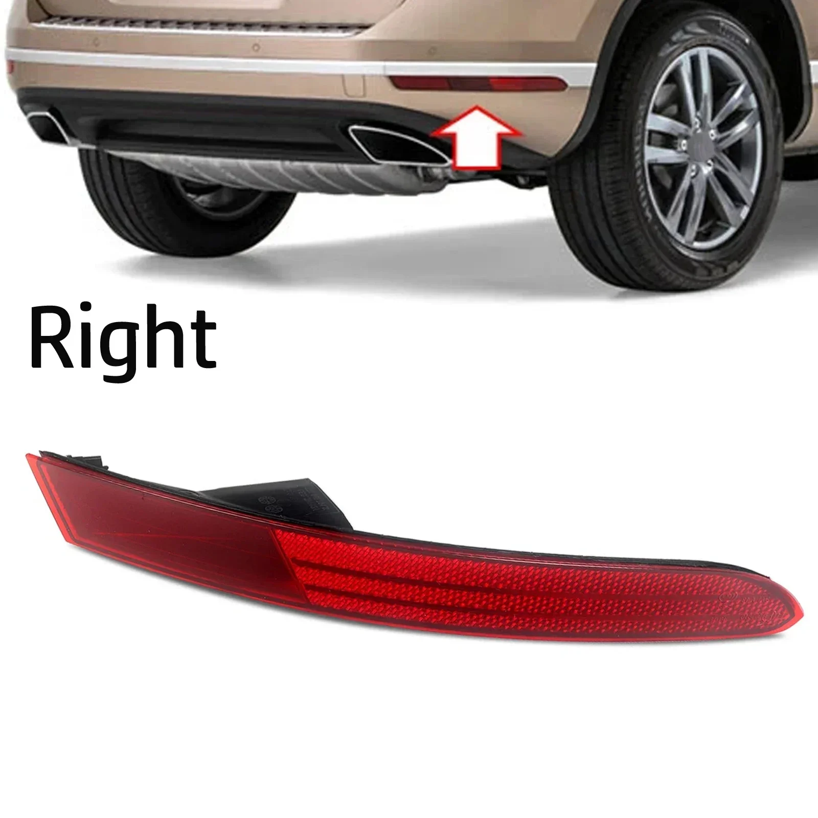 

For Touareg 2014-2018 Rear Bumper Lamp Fog Light Reflector Right Side 7P6945702G Car Styling Interior Decoration
