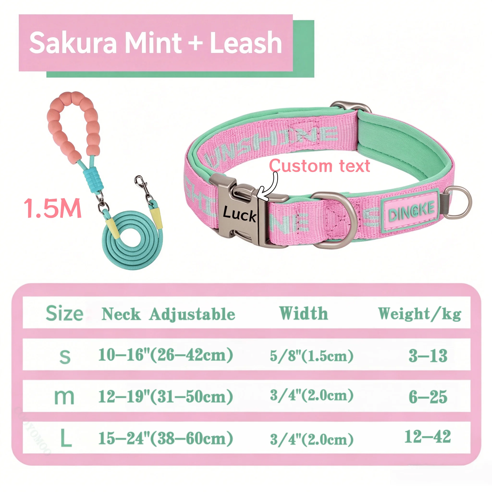 Individuell Graviertes Haustier-Halsband Weich, Bequem, Verstellbar und Personalisiert mit Individuellem ID-Anhänger für Kleine, Mittlere und Große Hunde – Detail 8