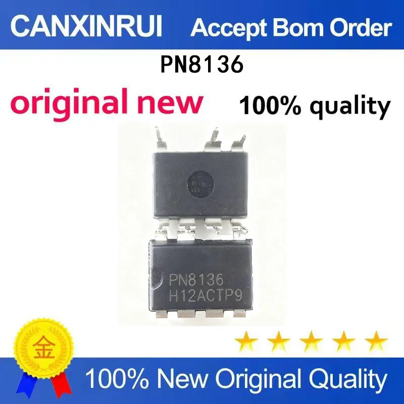 (5-100 Pieces) PN8136 8136 power management chip directly inserted DIP-7 driver, brand new original