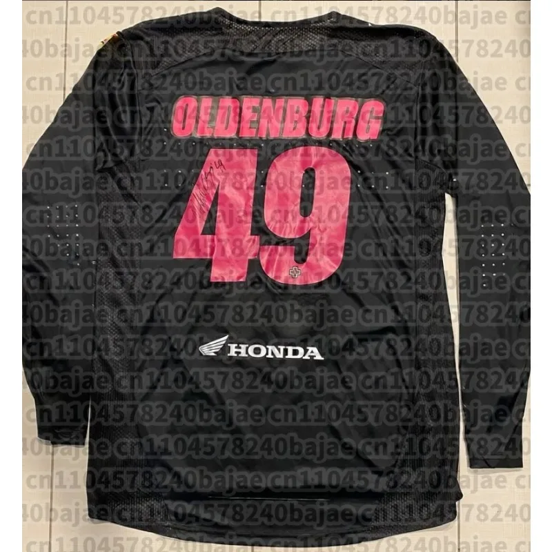 

2025 HONDA #49 MXGP Super Motocross Racing Shirt Men Jett Lawrence Yellow Long Sleeve Motorcycle Tee Breathable Quick Drying Top