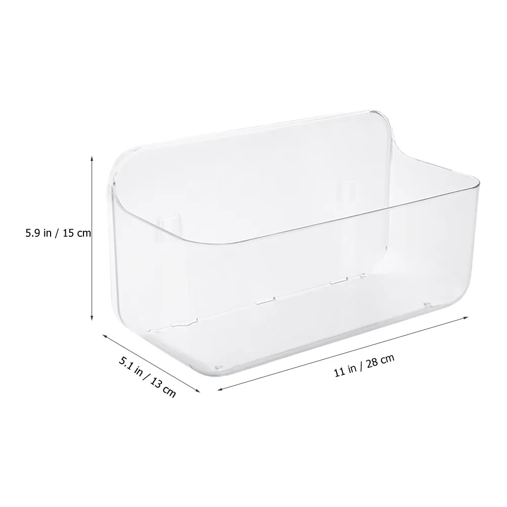 Bathroom Wall Rack Large Clear Acrylic Shelves Floating Wall Mounted Organizer Bathroom Sundries Storage Shelf Space Saving