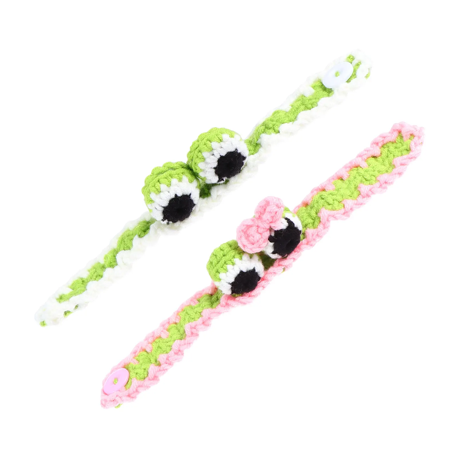 

2 Pcs Outdoor Yarn Bracelet Child Gifts Animal Slap Bracelets for Kids Lovely Children