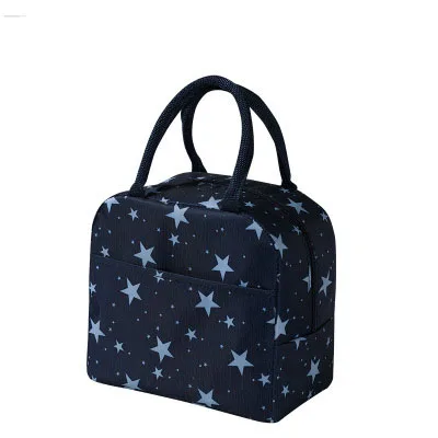 Portable Lunch Bag Waterproof Thermal Insulated Lunch Box Bento Pouch Dinner Insulation Handbag Student Thickened Cute Lunch Bag