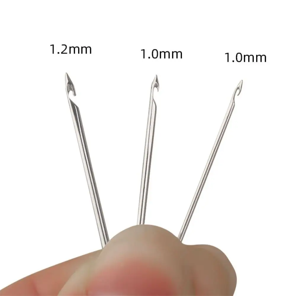 Wooden Handle Embroidery Needles Knitting Hook 3 Needles Crochet Needles Multi Size Cross Stitch Needles Beaded Embroidery view 6