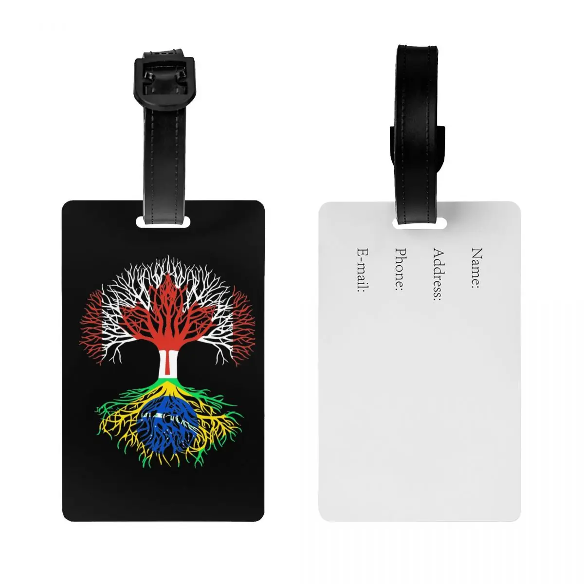 

Бирки для багажа с флагами Канады и Бразилии, аксессуары для чемоданов, этикетки для путешествий, держатели для идентификационных бирок с именем, адресом и информацией о посадке