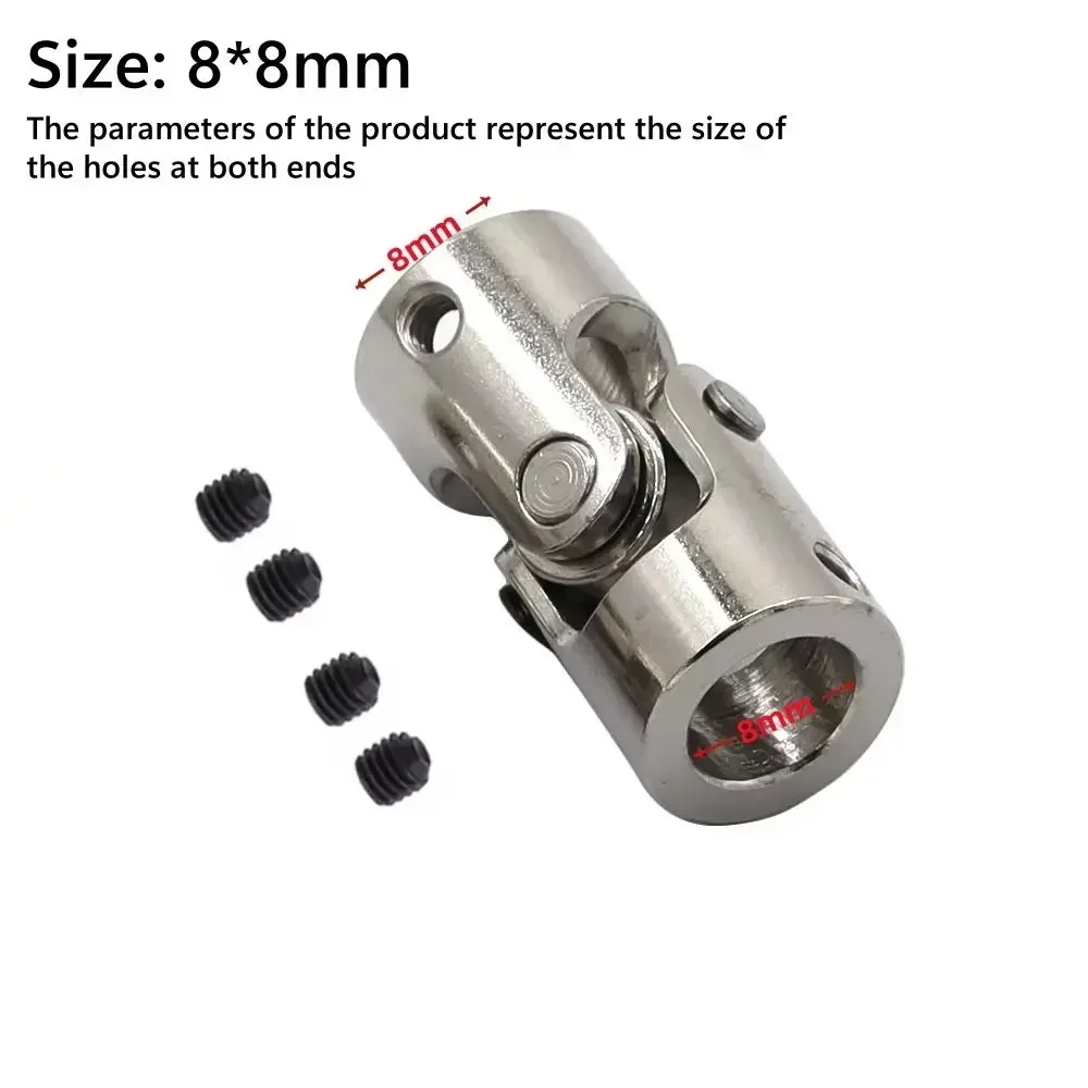 5 Unidades Acoplador De Eje 2.3-4.0mm | Níquel Plateado | Motor Cobre | Para Modelismo, Robots Y Barcos