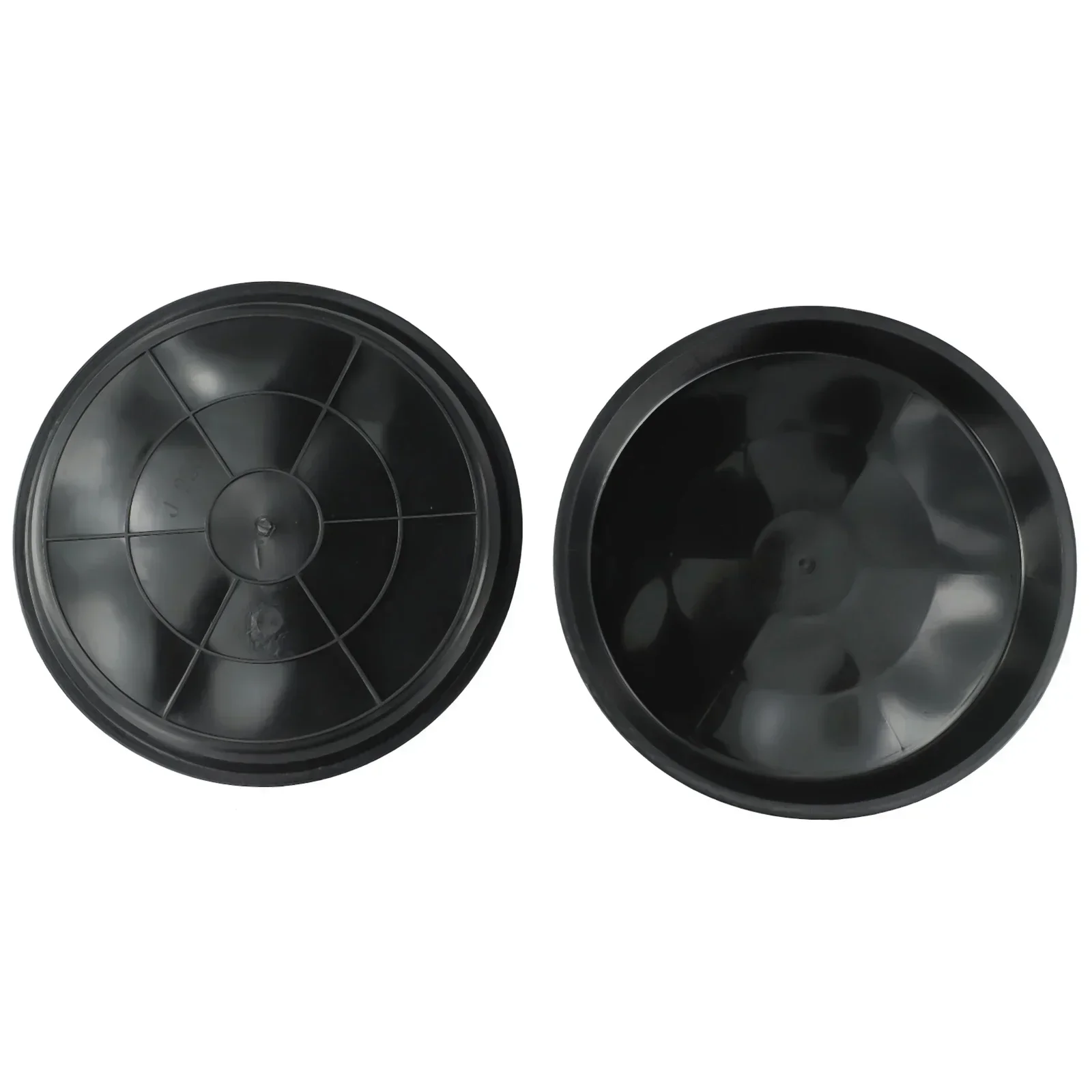 Black Plant Saucer Bandejas, Bandejas de gotejamento redondas, Jardim Indoor e Outdoor Supplies, 4-12 Polegada, 2pcs