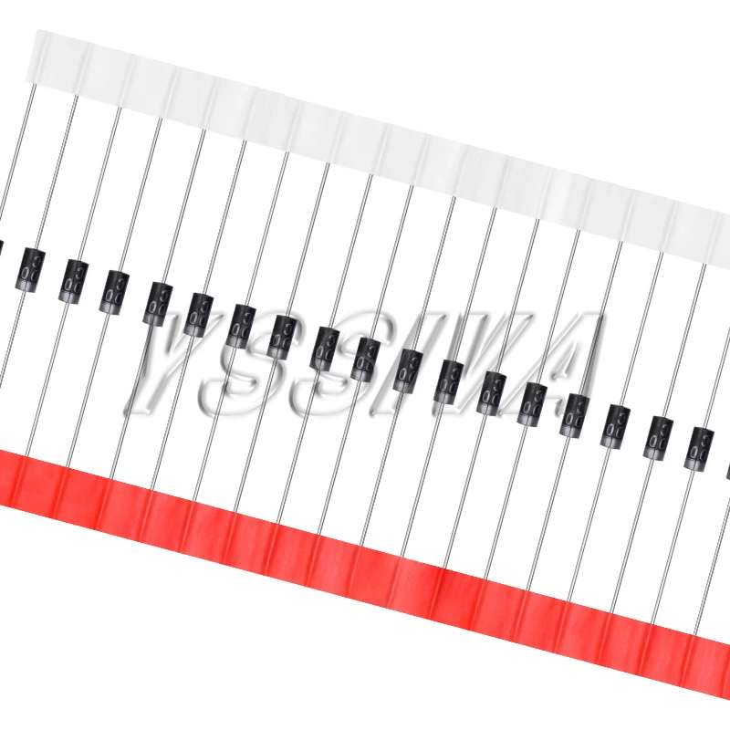 1N4007 100 قطعة 4007 1A 1000V DO-41 المعدل ديود جديد