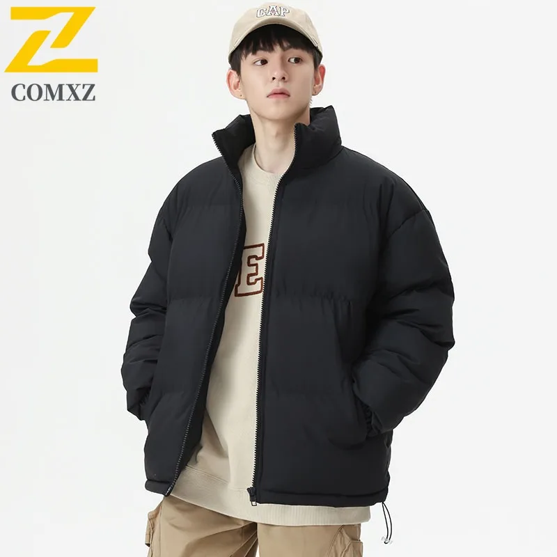 

COMXZ Padding Coat 2025 Turndown Collar High Fashion Handsome Outdoor Camping Thick Cotton-Padded Jacket Streetwear Bread Jacket