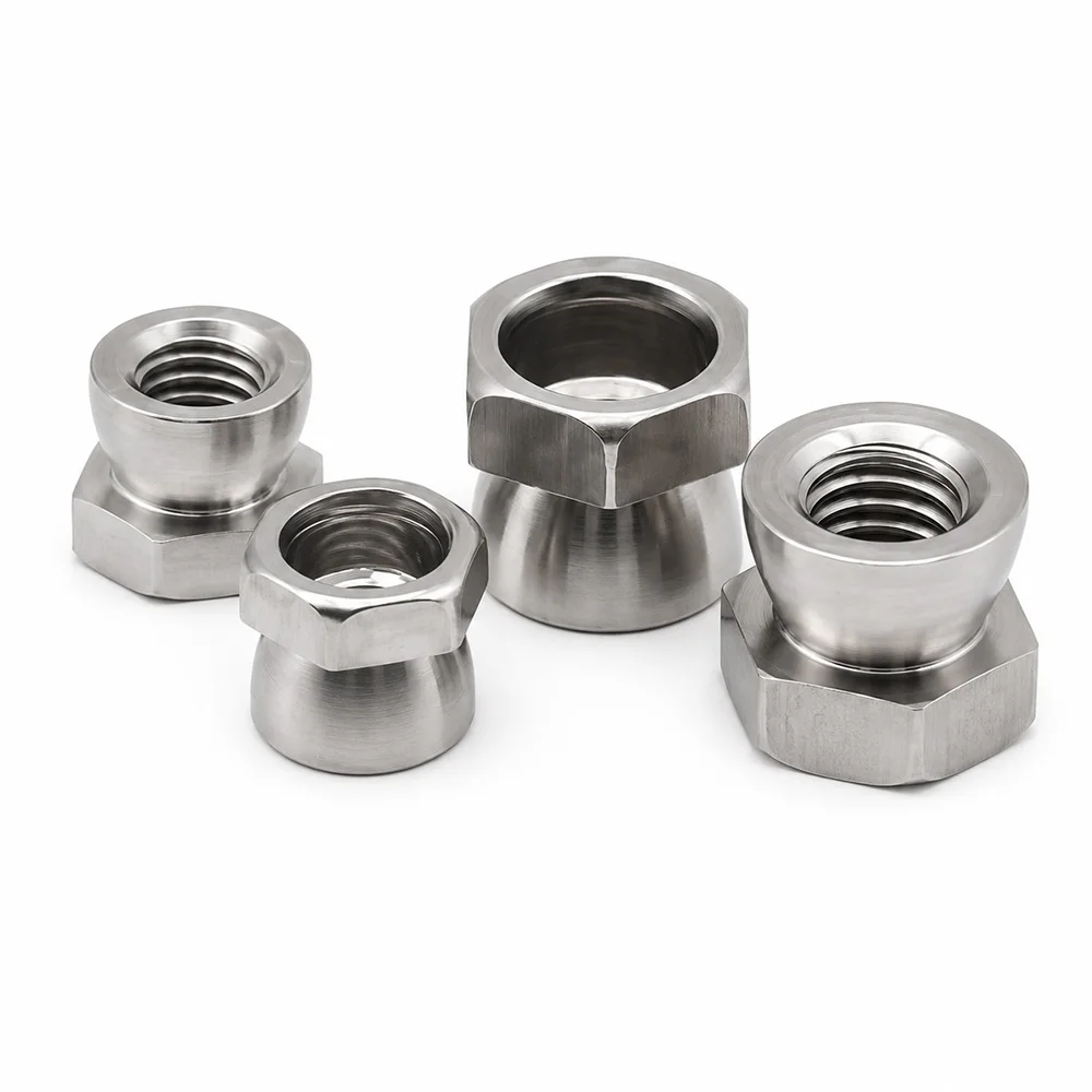 2-50PCS M5 M6 M8 M10 M12 304 Stainless Steel Shear Off Security Nuts Breakaway Hex Anti Theft Tamper Proof Nuts