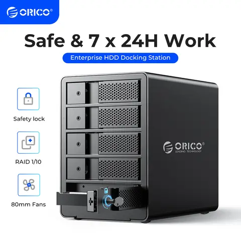 ORICO 95 시리즈 5 베이 3.5 인치 USB 3.0 HDD 도킹 스테이션, 지지대 RAID 모드 알루미늄, 비트코인 알트코인 채굴용, 150W 전력