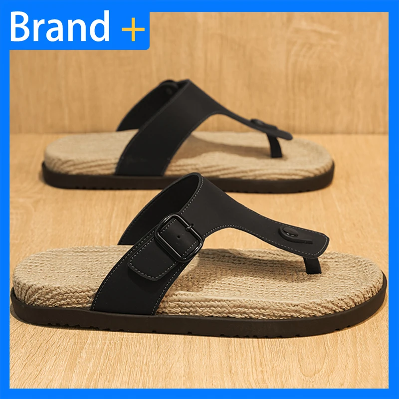 

Men Sandals Summer Open Toe Casual Walking Outdoor Beach Shoes 2026 New Comfortable Soft Sole Lightweight Beach Flip Flops