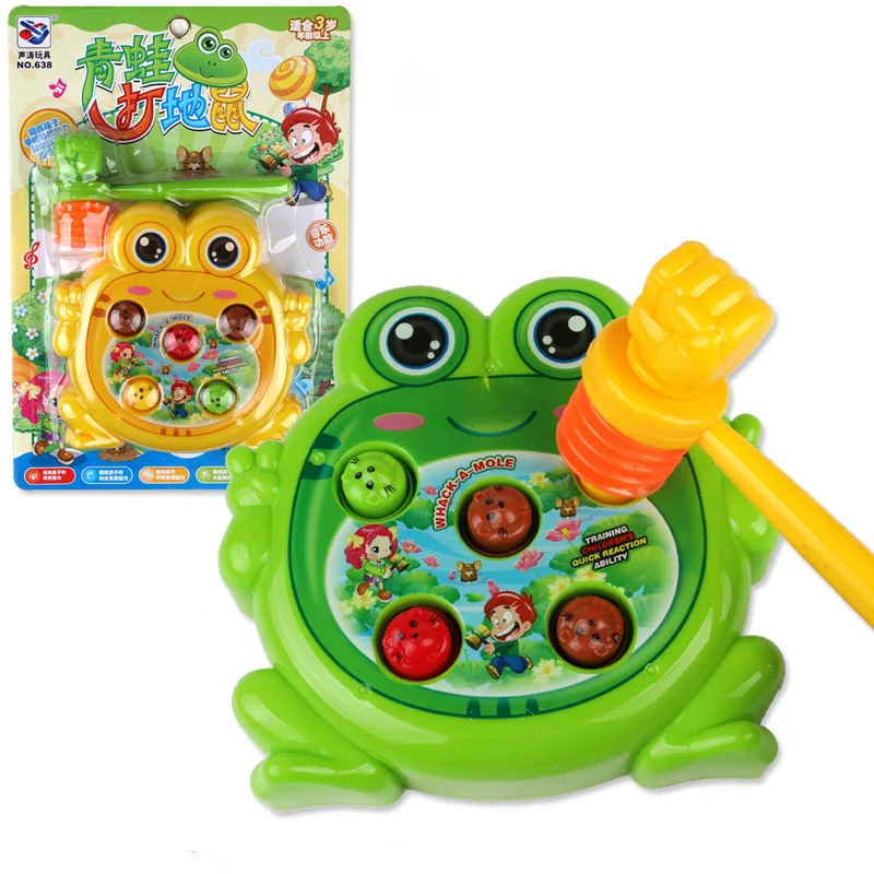 

Electric Frog Mushroom Kid Infant Creative Beating Mouse Boys Girls Beating Children's Parent interactive Toy Christmas Gift