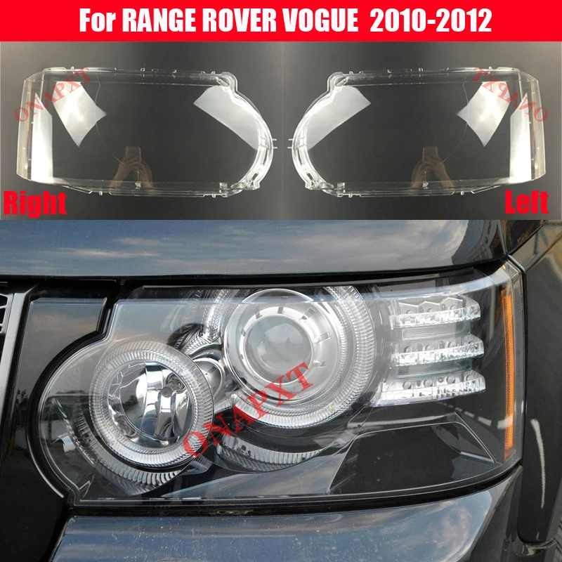 

Auto Light Caps For LAND ROVER RANGE ROVER VOGUE 2010-2012 Transparent Lampshade Lamp Shade Front Headlight Cover Glass Shell