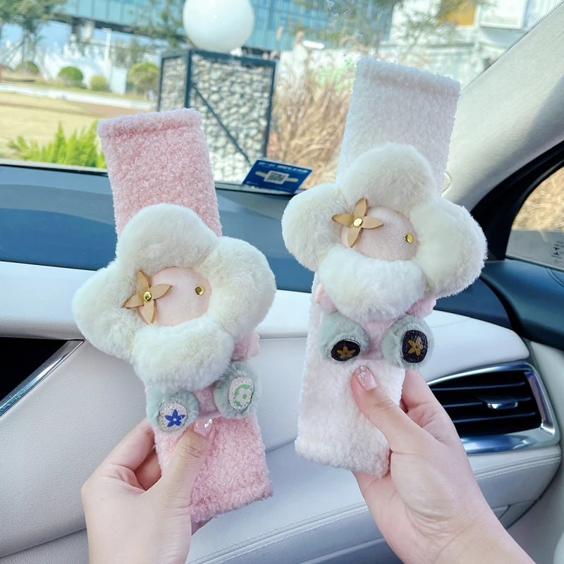 Autogordel Schouderhoes Leuke Zon Bloem Auto Decoratie Vier Seizoenen Universeel