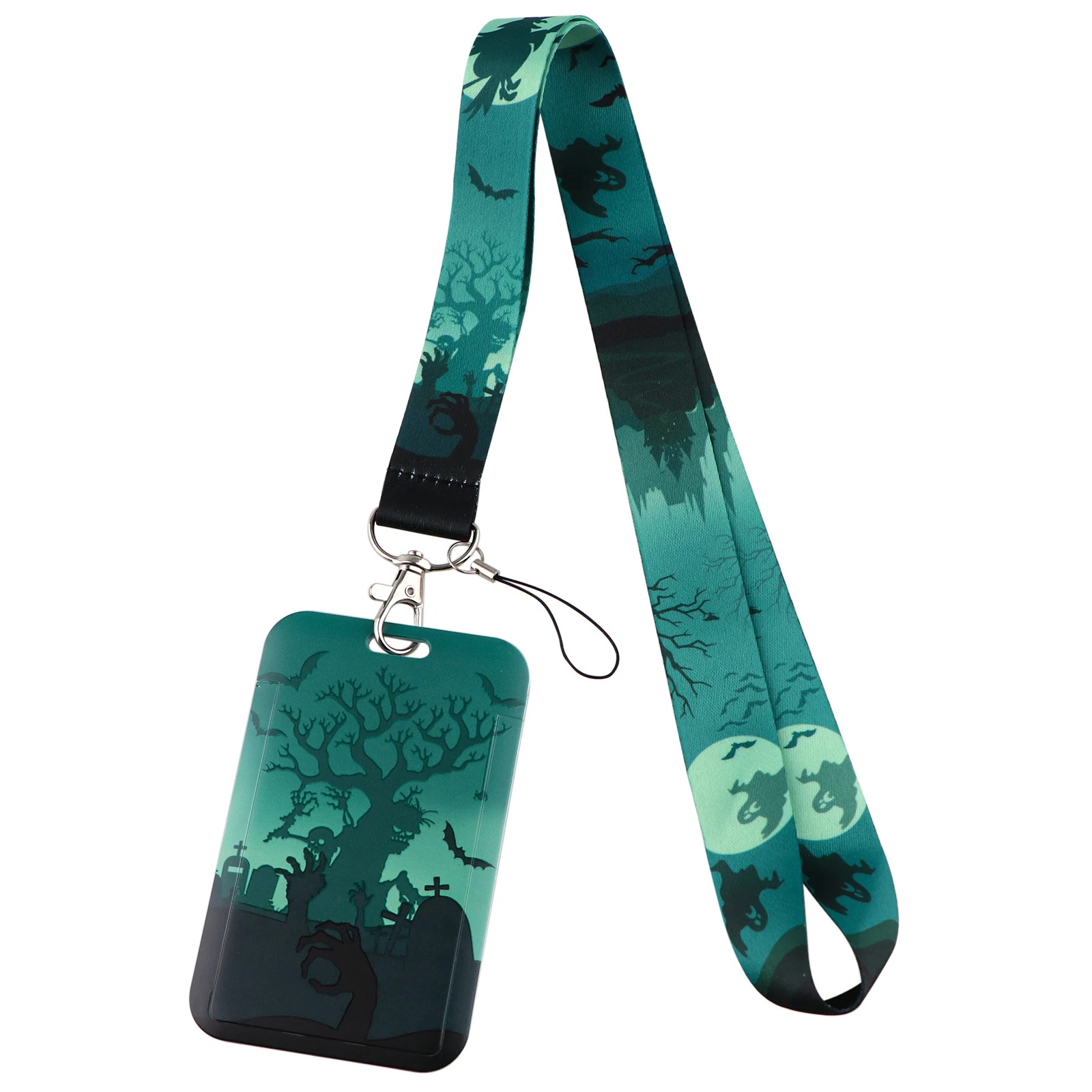 Halloween Ghost Lanyards for Key Witch Neck Strap For Card Badge Gym Keychain Key Holder DIY Hanging Rope Phone Accessories