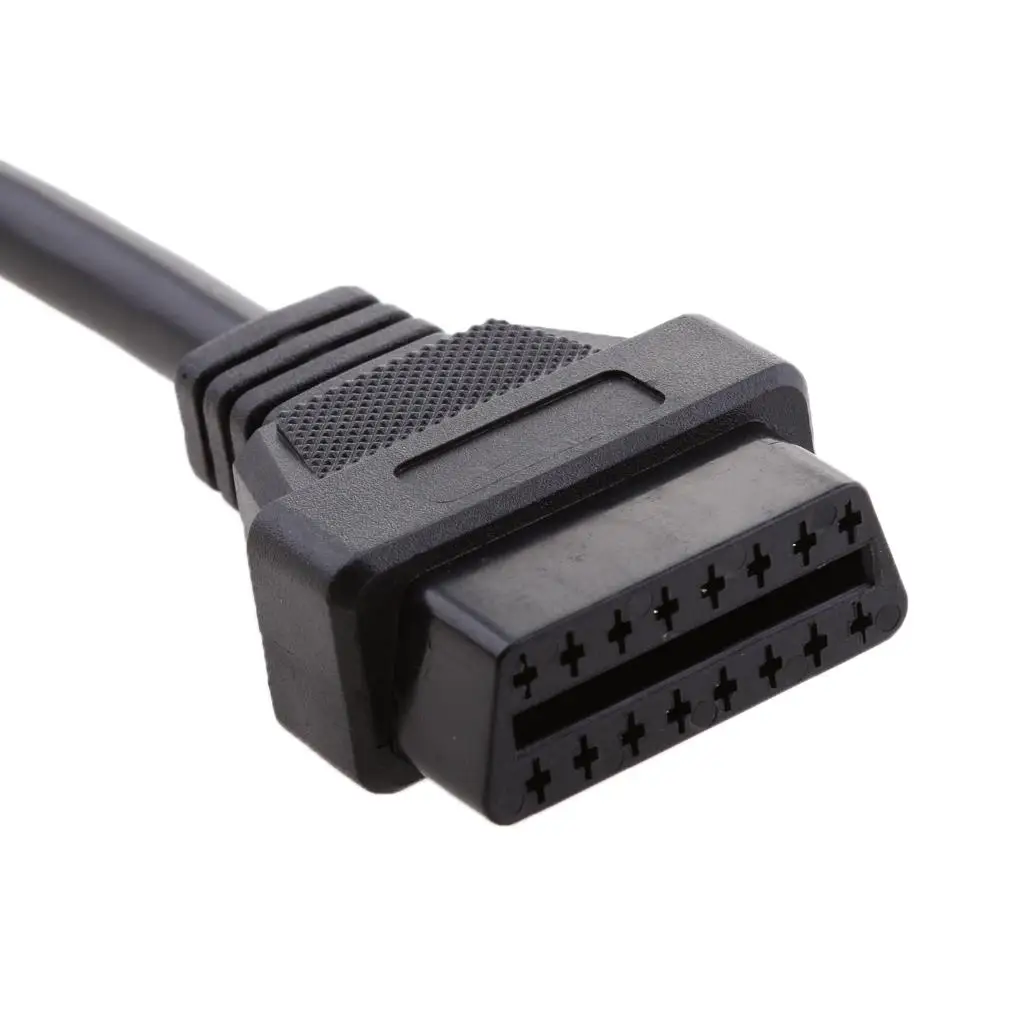 OBD2 Cable Connector 16 Pin Female to J1939 9 Pin Heavy Duty Diagnostic Adapter for Trucks Buses and Generator Sets