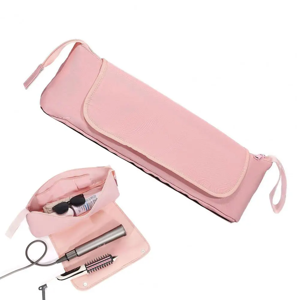 

Travel Hair Tools Pouch Travel Hair Tools Storage Bag with Heat Resistant Mat Portable Hair Styling Organizer for Straighteners
