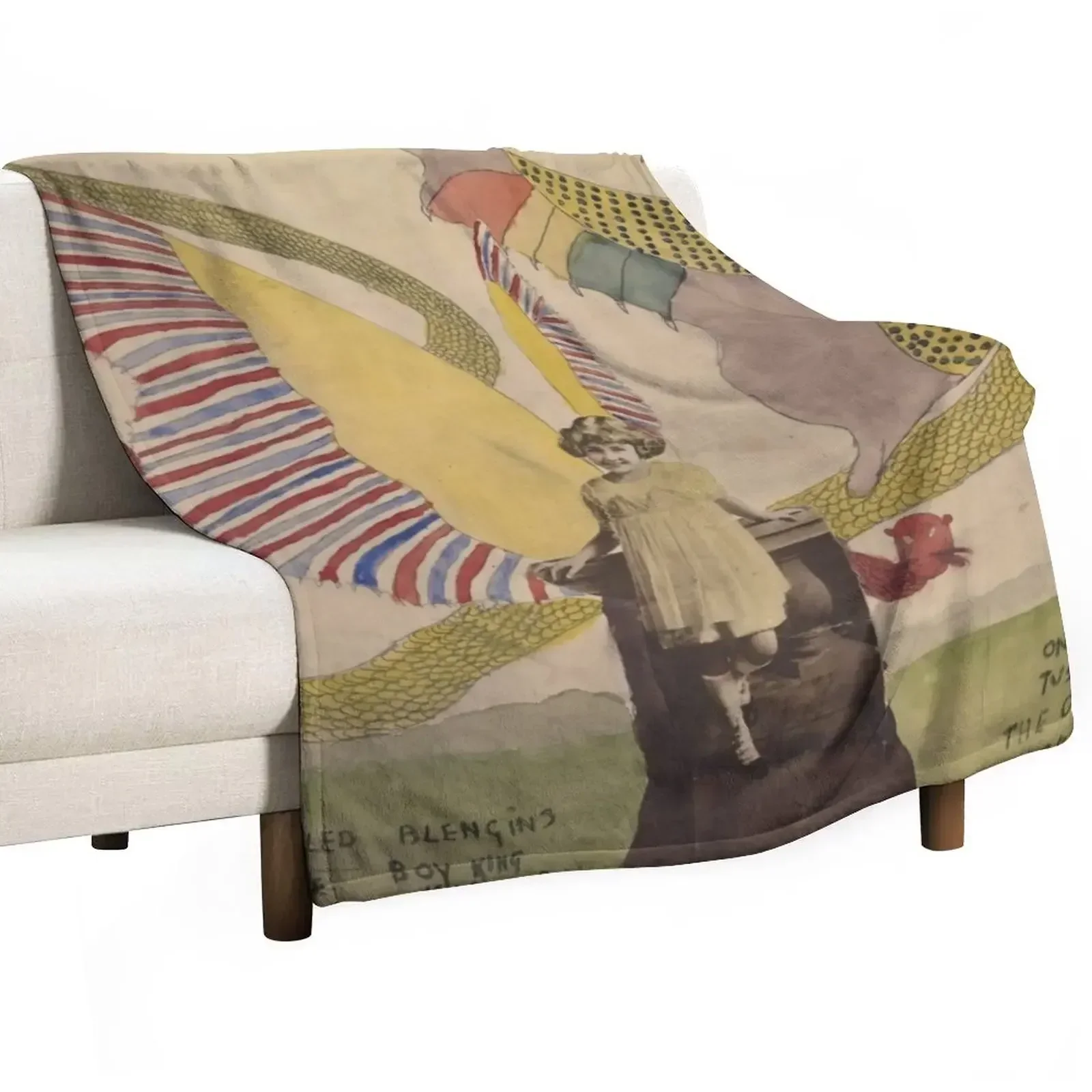 

Henry Darger Art Throw Blanket Moving Winter beds Blankets