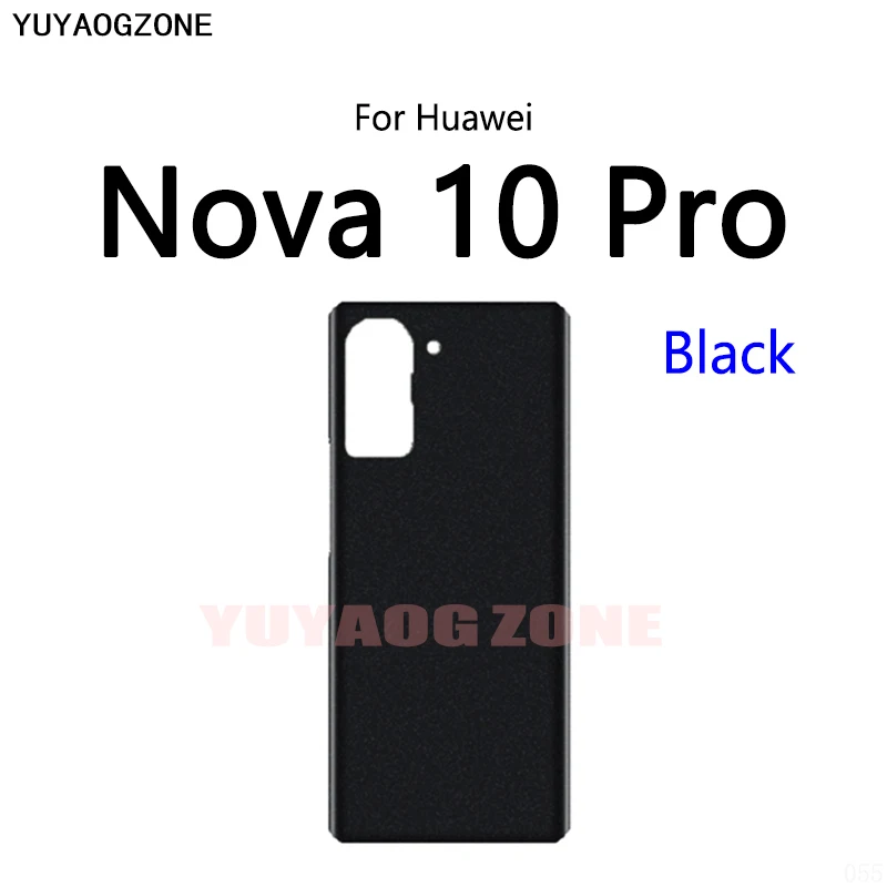 Battery Back Cover For Huawei Nova 10 Pro Glass Panel Housing Battery Cover Rear Case