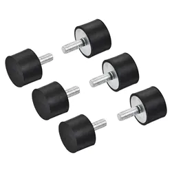 6pcs M4 M5 M6 Male Thread Rubber Shock Absorber Crash Pad Damper Bobbin Mount Isolator Rubber Mounts Vibration Isolators Type VD