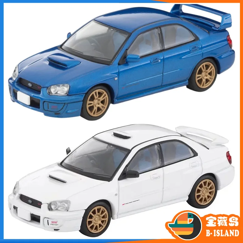 TOMYTEC TLV Subaru N336a Impreg WRX STI N337a modelos de carros em liga fundida, decoração de quarto de meninos, enfeites colecionáveis para adultos.
