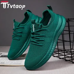 Mesh Breathable Sneakers Ultralight Comfortable Casual Running Shoes for Men Lace-up Anti-slip Hot Sale Tenis Zapatos de Hombre