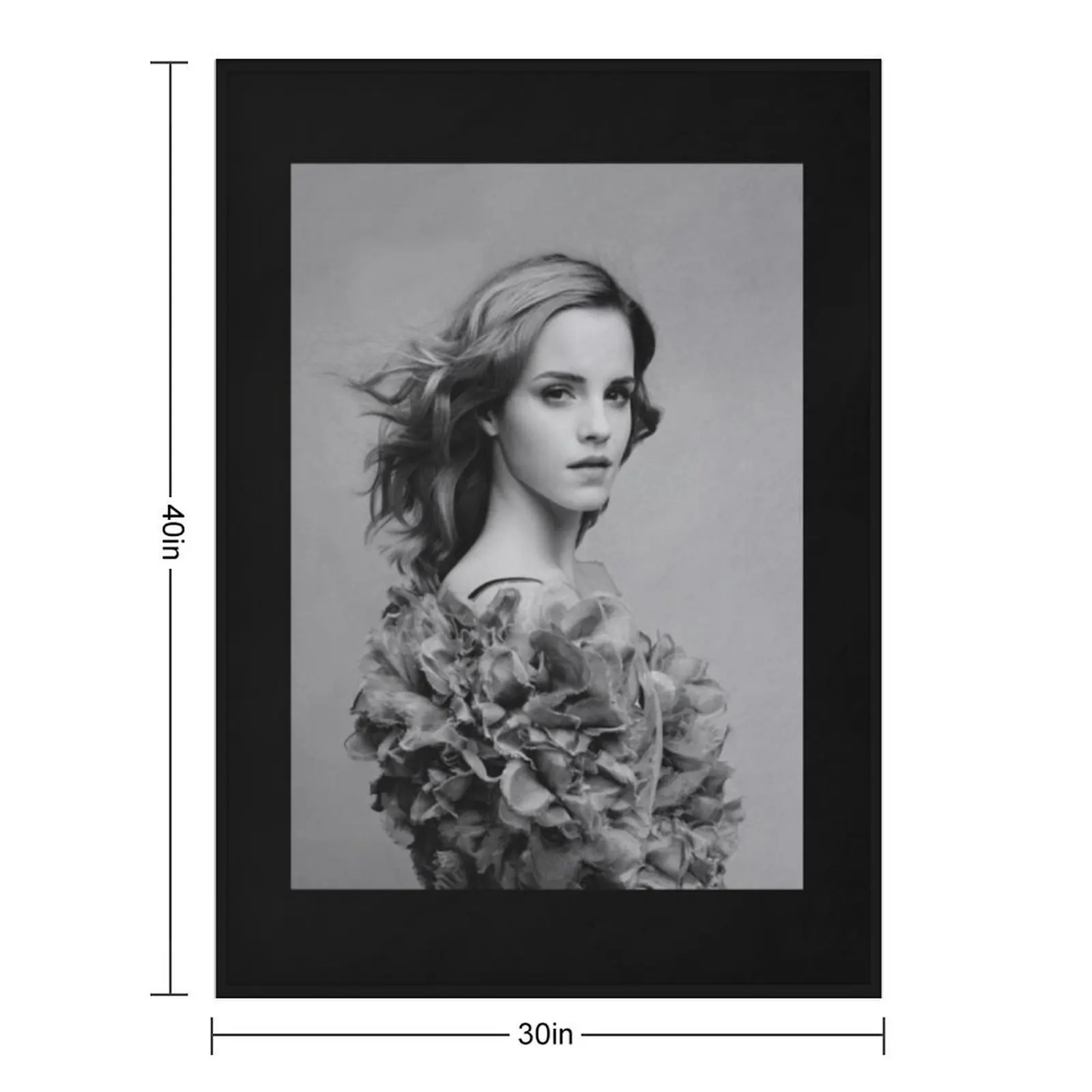 إيما واتسون كلاسيك تي شيرت رمي بطانية واحدة تتحرك الأزياء الأرائك البطانيات