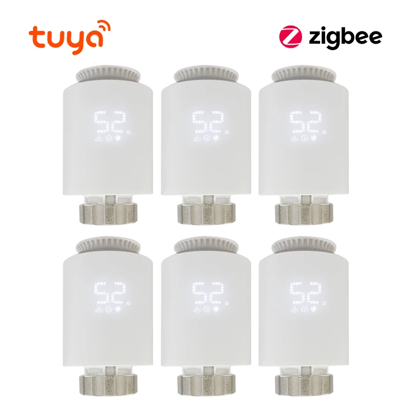 Tuya Smart Home ZigBee 3,0 Thermostatventil Smart Heizkörperventil Temperaturregler Funktioniert Alexa Google Home
