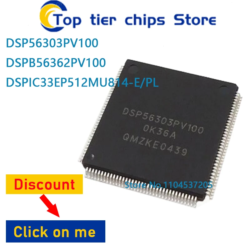 

1 шт./лот DSP56303PV100 DSPB56362PV100 DSPIC33EP512MU814-E/PL QFP144 100% новый