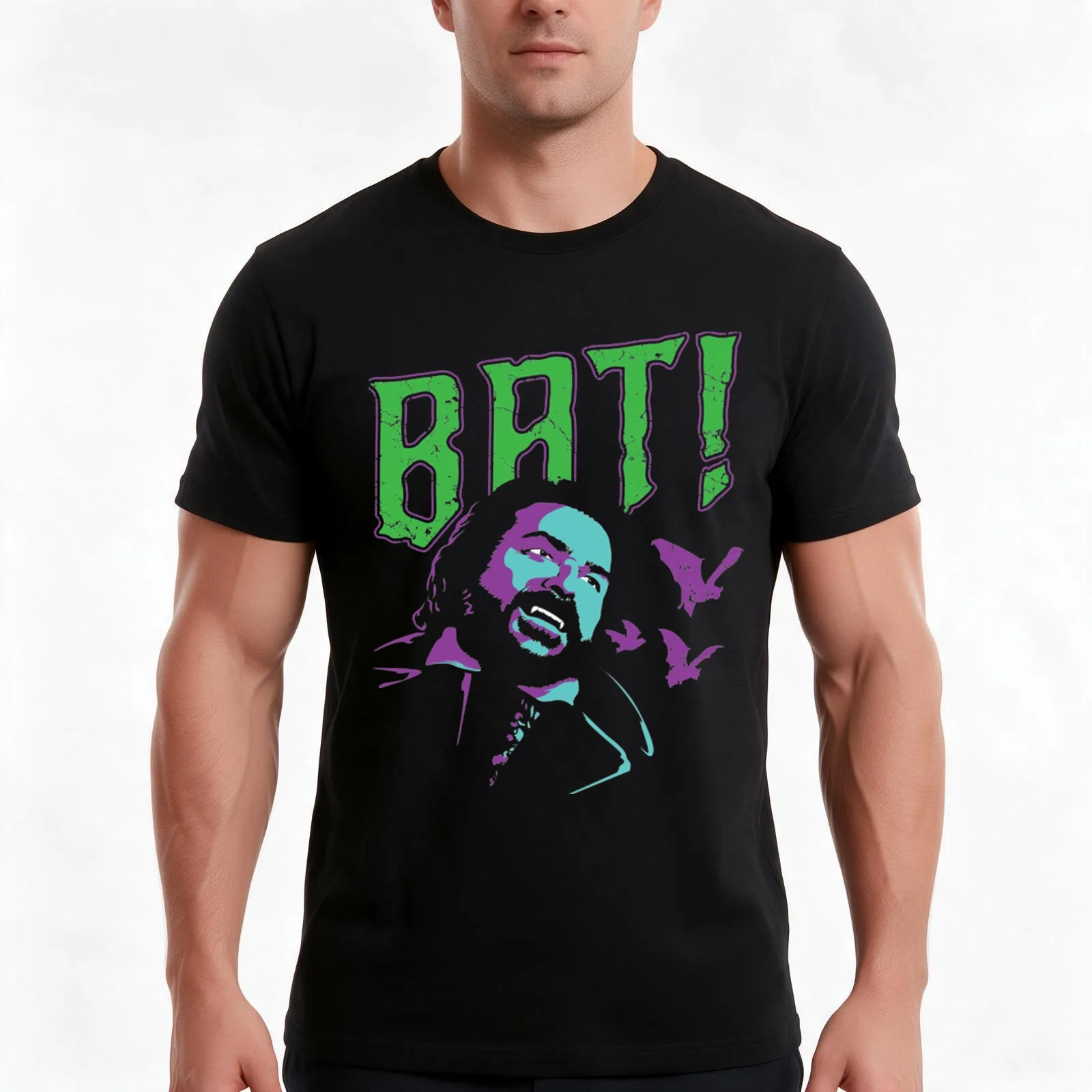 What We Do In The Shadows - BAT!! T-Shirt Summer Casual Cotton Tee, Unisex Men Women