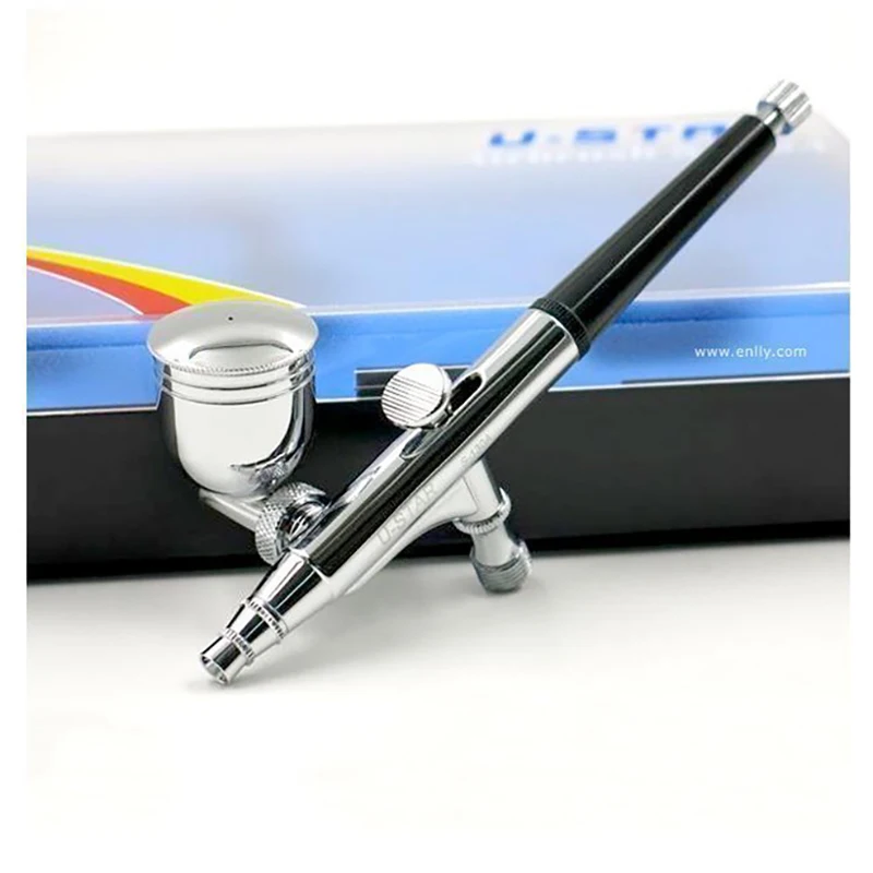 

USTAR S-130A Painted Airbrush Spray Pen Dual Action 0.3mm 7CC Scale Tank Model Kit Anime SciFi DIY Doll Coloring Paint Tool