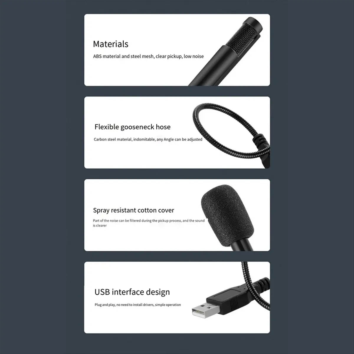 2026 جديد + USB ميكروفون الكمبيوتر المحمولة ميكروفون صغير السلكية السعة ميكروفون لأجهزة الكمبيوتر المحمول #6