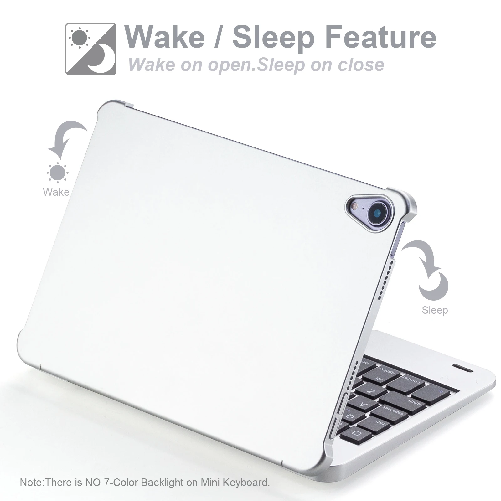 Quay Đèn Nền Bàn Phím Bluetooth Ốp Lưng Với Bút Giá Đỡ Cho iPad 10.2 7th 8th Thế Hệ iPad Air 10.5, bao Da iPad Pro 10.5 Máy Tính Bảng