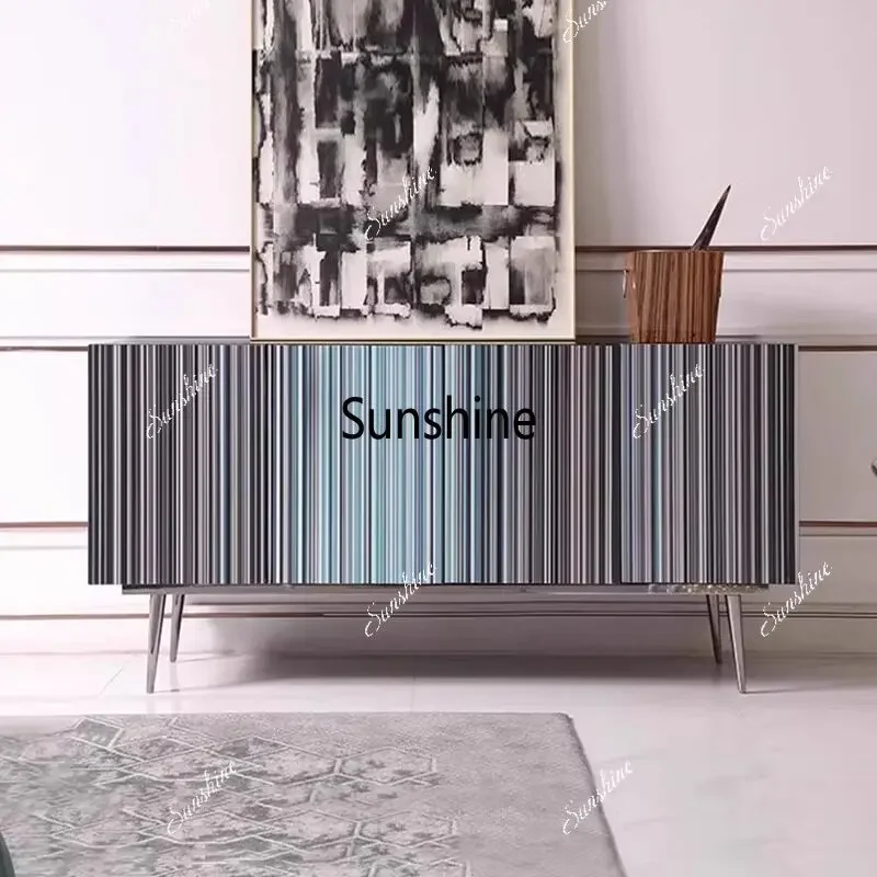 

Light luxury small apartment living room locker wall creative decorative cabinet