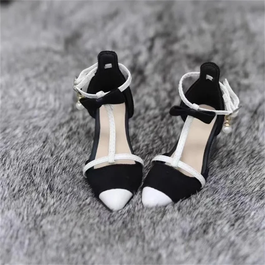 BJD Toy Shoes 1/3 Female SDGR Big Female AS 3fen pointy Heels with French bow Matching color BJD Doll Accessories