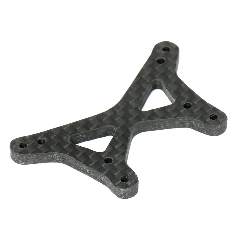 KYX Racing Carbon Fiber Front Shock Tower Wing Stay Upgrades for 1/18 RC Crawler Car LOSI Mini-B Brushed Mini-T Buggy