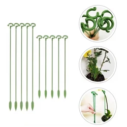 10/20pcs Garden Horticultural Flower Stand Bracket, Potted Plant Flower Shape Support Rod, Fixed Anti Lodging Leaf Guard Frame