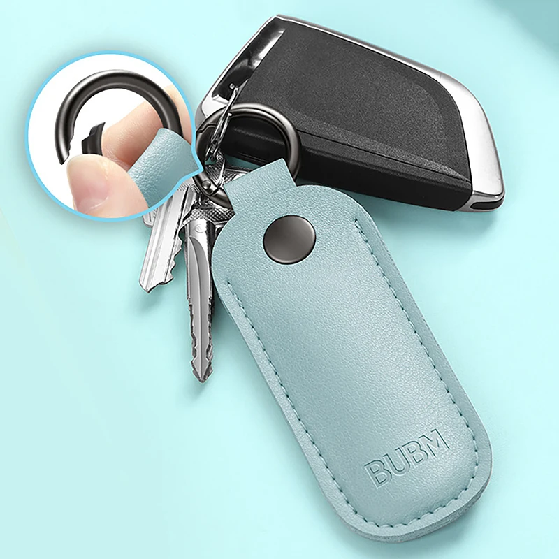 1PCS Leather USB Flash Drive Storage Bag Pendrive Protective Cover U Disk Pouch Key Ring Holder Memory Stick Case